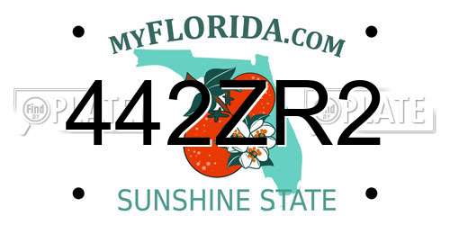 442ZR2 Florida License Plate