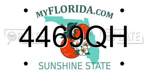 4469QH Florida License Plate