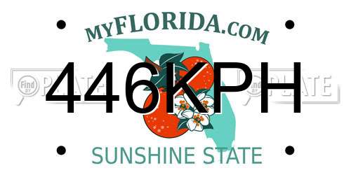 446KPH Florida License Plate