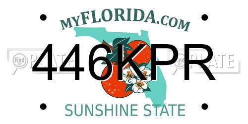 446KPR Florida License Plate