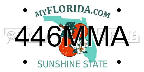 446MMA Florida License Plate