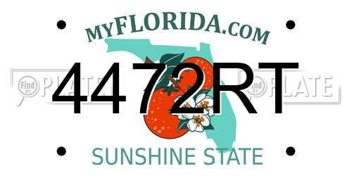 4472RT Florida License Plate