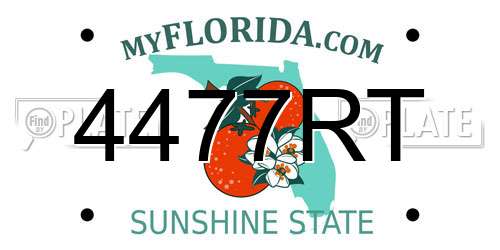 4477RT Florida License Plate