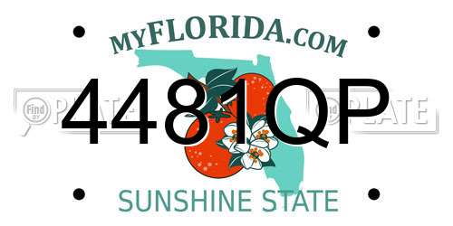4481QP Florida License Plate