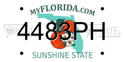 4483PH Florida License Plate