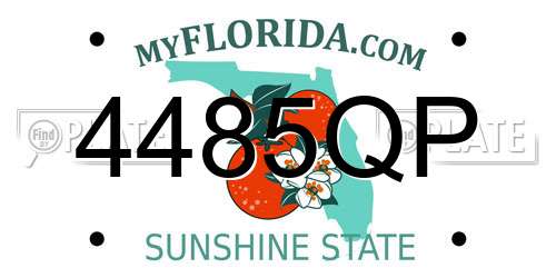 4485QP Florida License Plate