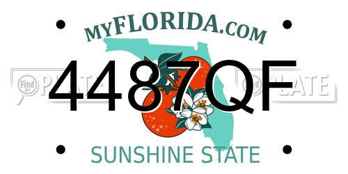 4487QF Florida License Plate