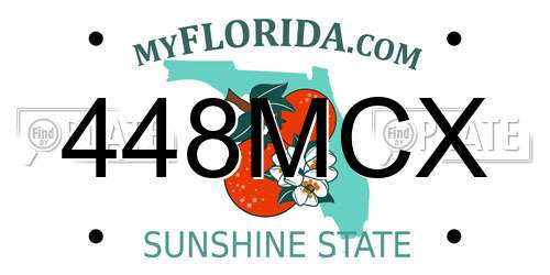 448MCX Florida License Plate