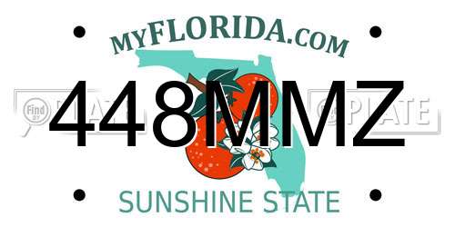 448MMZ Florida License Plate