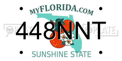 448NNT Florida License Plate