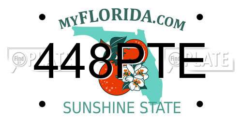 448PTE Florida License Plate
