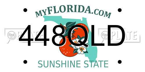 448QLD Florida License Plate