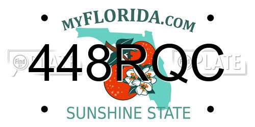 448RQC Florida License Plate