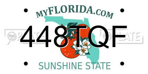 448TQF Florida License Plate