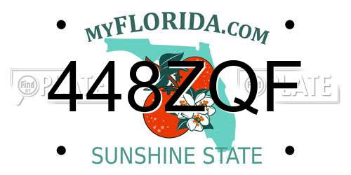 448ZQF Florida License Plate