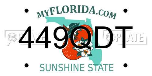 449QDT Florida License Plate