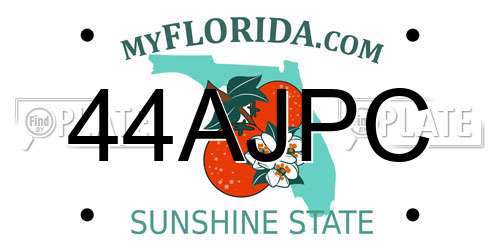 44AJPC Florida License Plate
