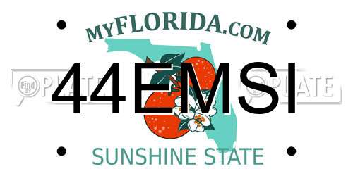 44EMSI Florida License Plate
