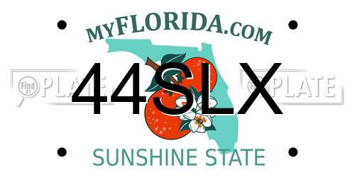44SLX Florida License Plate