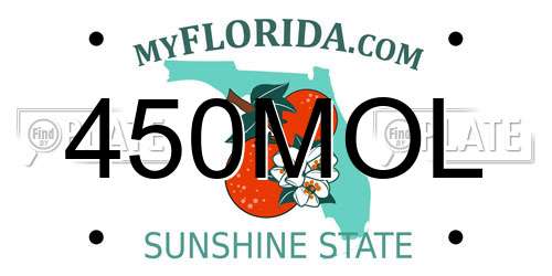 450MOL Florida License Plate