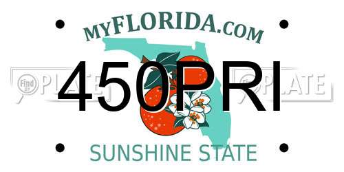 450PRI Florida License Plate