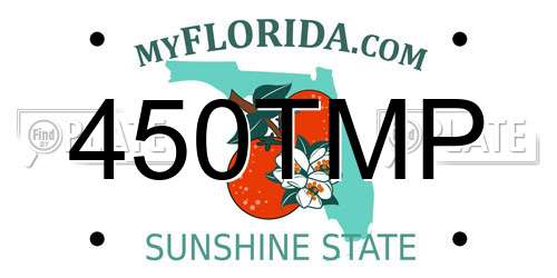 450TMP Florida License Plate