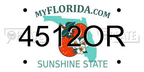 4512OR Florida License Plate