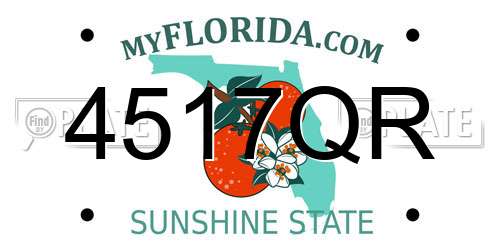 4517QR Florida License Plate