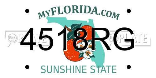4518RG Florida License Plate