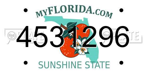 4531296 Florida License Plate