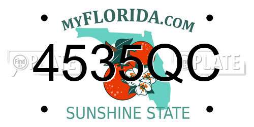 4535QC Florida License Plate