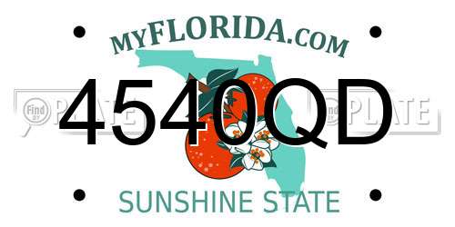 4540QD Florida License Plate