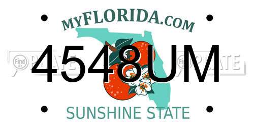 4548UM Florida License Plate