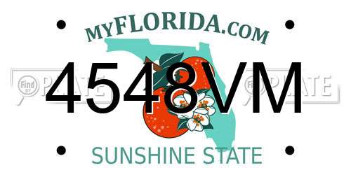 4548VM Florida License Plate