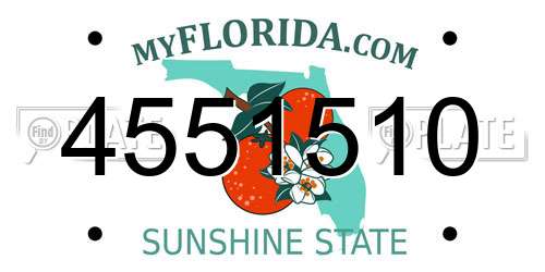 4551510 Florida License Plate