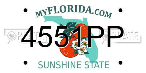 4551PP Florida License Plate