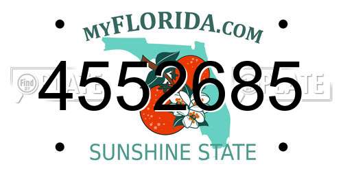 4552685 Florida License Plate