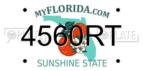4560RT Florida License Plate