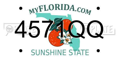 4571QQ Florida License Plate