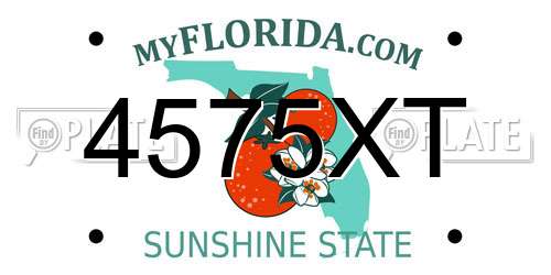 4575XT Florida License Plate