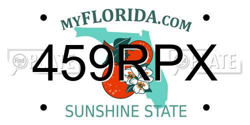 459RPX Florida License Plate