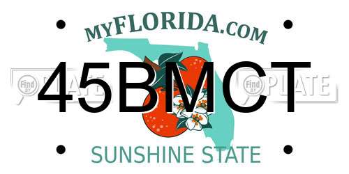 45BMCT Florida License Plate