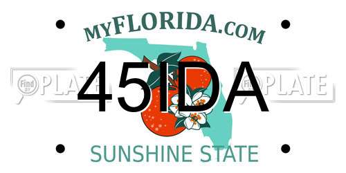 45IDA Florida License Plate