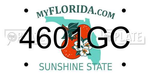 4601GC Florida License Plate