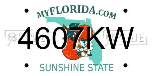 4607KW Florida License Plate