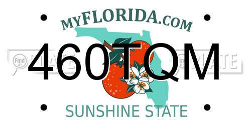 460TQM Florida License Plate