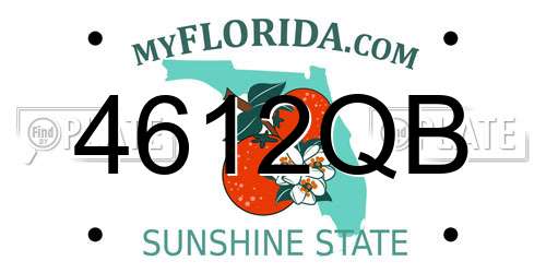 4612QB Florida License Plate