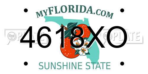 4618XO Florida License Plate