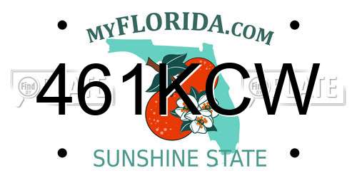 461KCW Florida License Plate