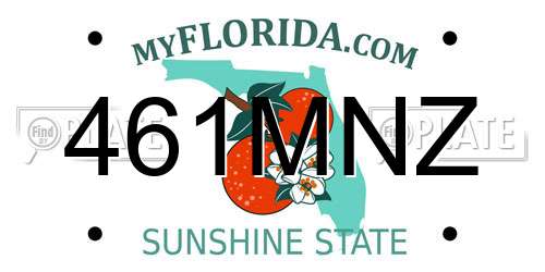 461MNZ Florida License Plate